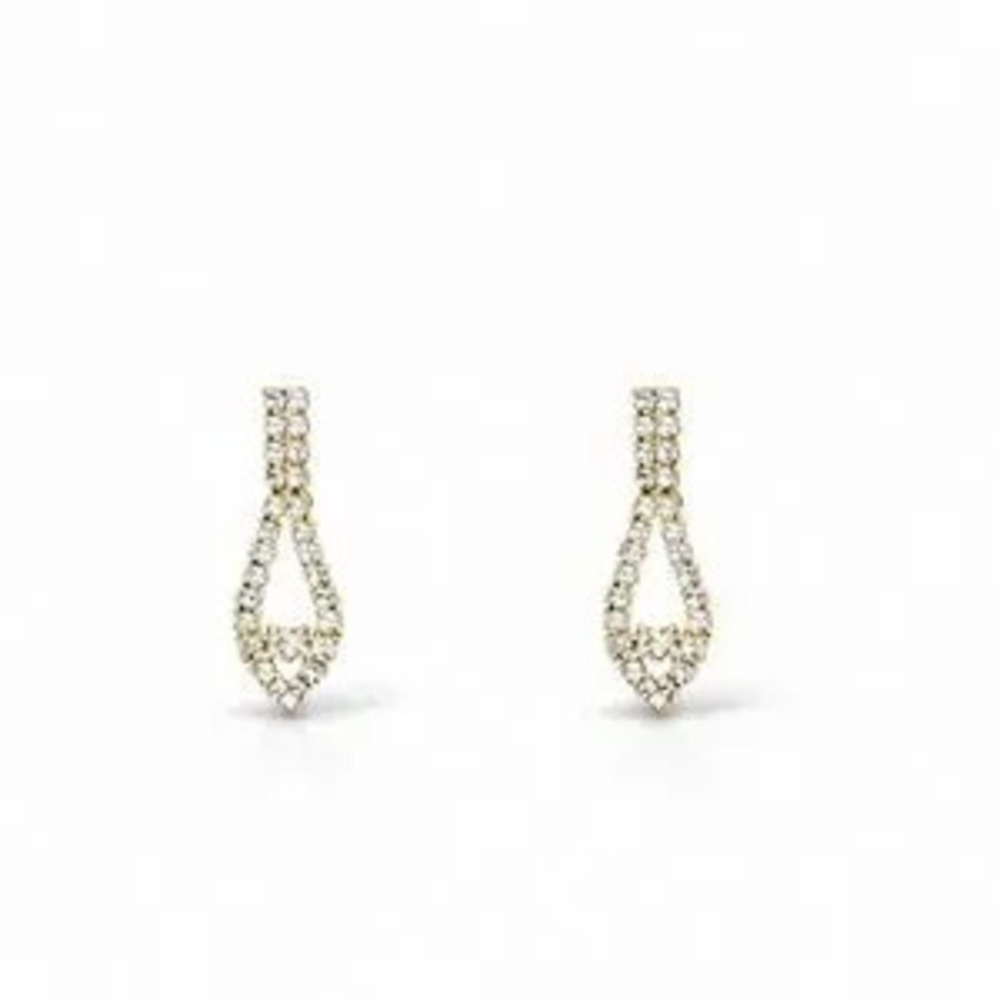 Elegant Gold and Silver Drop Earrings